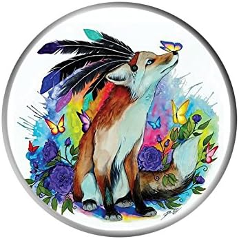 Pop Out Socket Collapsible Expanding Grip Stand and Holder for Phones and Tablets - Fox, Blue Flower &amp; Butterflies