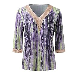 Cheifay Tank Tops Women Beach 3/4 Sleeve Shirts for