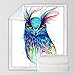 Into The Blue by Pixie Cold Art Owl Blankets and Throws for Adults Women Kids Blue Owl Throw Blanket Owl Sherpa Fleece Blanket Plush Blanket Owl Gifts for Owl Lovers Girls (50