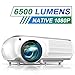 Projector, TOPTRO 6500 Lumens Native 1080P Video Projectors, Support 4K, 4D Digital Keystone Correction for Home Theater, Compatible with Smartphone, PC, TV Box, PS4