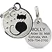 GoTags Designer Pet ID Tags in Stainless Steel for Dogs and Cats, Custom Engraved with 4 Lines of Personalized ID, Cute, Unique Pet Tags in Several Fun Designs