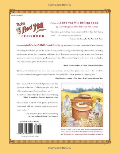 Bob's Red Mill Cookbook: Whole & Healthy Grains for Every Meal of the Day