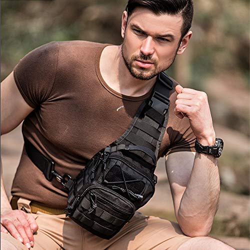 HAOMUK Tactical Sling Bag, Tactical Utility Chest Bag Military EDC