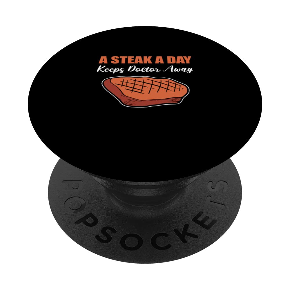 Steak a Day Foodie PopSockets Swappable PopGrip