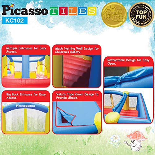 5 PicassoTiles+Inflatable+Bouncing+Playhouse+Basketball