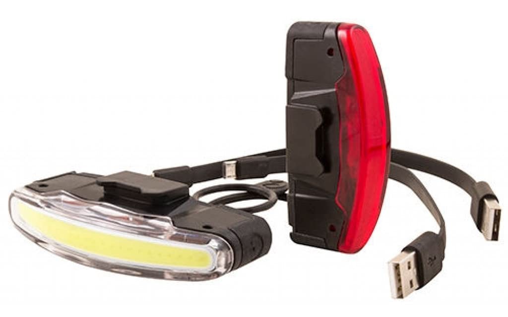 Spanninga Unisex Adult Arco Set USB Rechargeable Black x