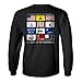 Gadsden and Culpeper Flags of Defiance Long Sleeve T-Shirt Black - XL