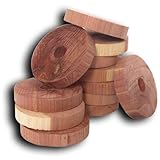 Household Essentials 14316-1 Cedar Fresh Red Cedar Wood Rings for Hangers | Set of 20