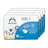Amazon Brand - Mama Bear Best Fit Diapers Size 5, 124 Count, Bears Print (4 packs of 31) [Packaging May Vary]