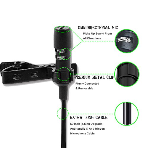 Professional-1-Best-Lavalier-Lapel-Microphone-Omnidirectional-Condenser-Mic-for-Apple-IPhone-Android-Windows-SmartphonesYoutubeInterviewStudioVideo-RecordingNoise-Cancelling-Mic