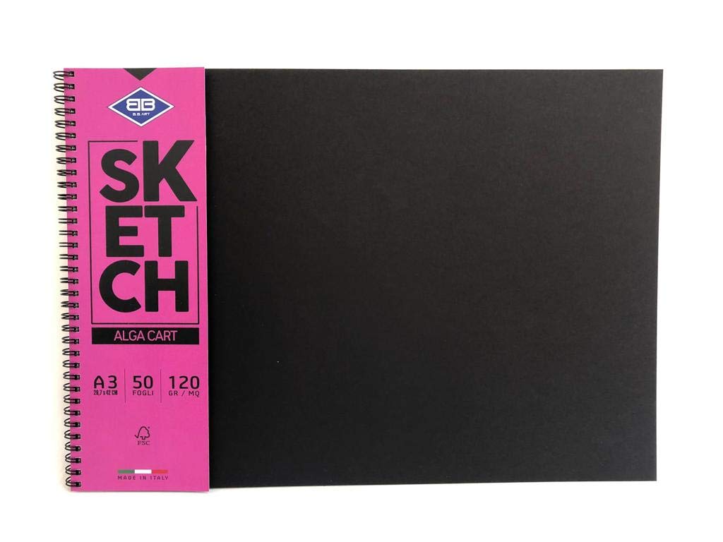 AEROGRAFANDO Sketch Block Alga Cart for Drawing Size A3 120gsm