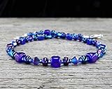 Iris Blue Anklet in Small to Plus Sizes