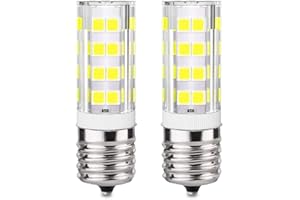 KINDEEP E17 LED Bulb Dimmable, 4W, Daylight White 6000K, Microwave Oven Light Bulbs Equivalent 40W, Ceramic Construction, Versatile Compatibility