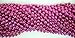 Unisex 33 inch 07mm Round Metallic Hot Pink Mardi Gras Beads - 6 Dozen (72 Necklaces)