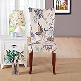 Yiwant Chair Cover Slipcover Short Dining Seat Protector Stretch Removable Washable Super Fit for Hotel,Dining Room,Ceremony,etc - 1 Pack, Style 1004-10