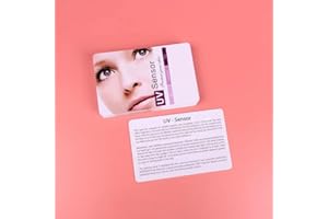 Juanbao Pure Life UV Test Card with UVC Light Wavelength Indicator and Intensity Test,UV Test Strips for All UVA/UVB/UVC Device (2pcs）