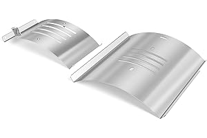 FLAMEDUTY Flame Broiler Kit for PB150PPS Portable Pellet Grill,Pitboss Heat Diffuser Replacement Parts for Pit Boss 10697 Table Top Wood Grill with Temperature Control,Includes Main Plate and Slide Cover