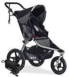 BOB Revolution Flex 2.0 Jogging Stroller; Black with Handlebar Console and Tire Pump