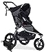 BOB Revolution Flex Jogging Stroller, Black with Handlebar Console and Tire Pump