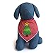 Tail Trends Christmas Dog Bandanas Christmas Tree Designer Appliques 100% Cotton