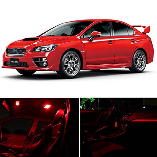 Ledpartsnow 15 16 Subaru Impreza Wrx Sti Sedan Hatchback Red Premium Led Interior Trunk License Plate Lights Package Kit 6 Pieces Buy Online In Papua New Guinea At Papua Desertcart Com Productid 28