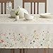 Maison d' Hermine Table Cloth Rectangle Table 100% Cotton 60 x 108 Inches Tablecloth Reusable Decorative Everyday Use for Dining Room, Farmhouse, Home, Party, Festive & Wedding Spring Summer - Colmar
