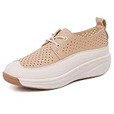 Women's Loafers Leather Breathable Walking Shoes