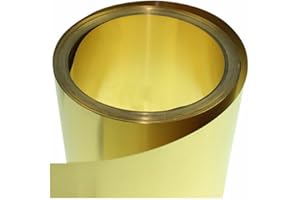 Flat Sheet Brass Metal Thin Sheet Foil Plate Roll 0.01mm to 0.3mm x 10mm to 200mm x 1000mm Metalworking 1PC Square Materials 