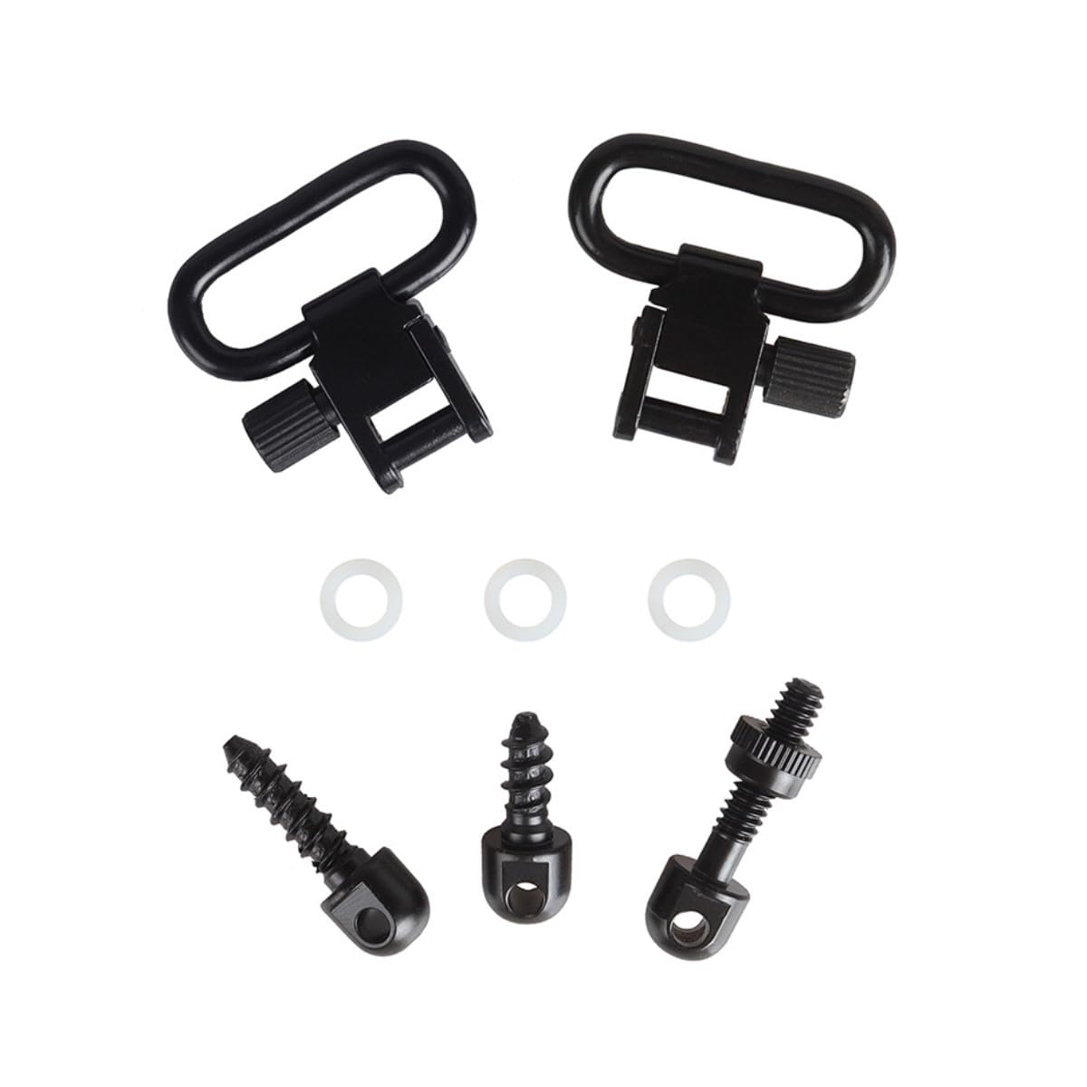 HOUSON 2PCS QD Sling Swivel, Quick Detach Swivel Adapter Quick Release Sling Base for tactical shooting, weapon lifting and hunting 1inch