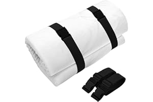 NICENEEDED 2PCS Mattress Topper Straps, 78" L x 2" W Adjustable Foam Mattresses Packing Straps with Sturdy Locked Buckles for