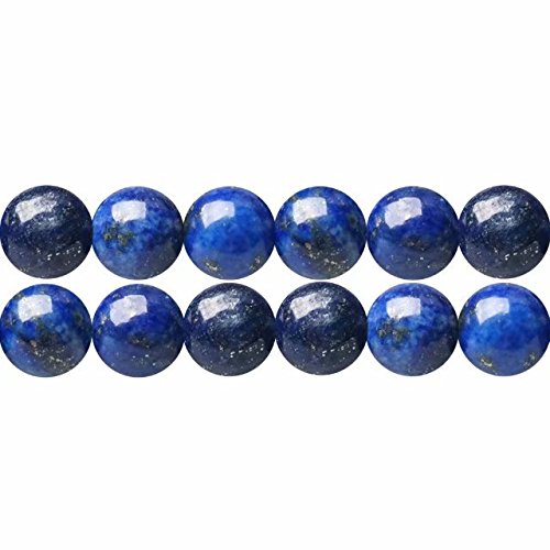 Dyed Blue Lapis Lazuli Semi Precious Stone Round 6mm Beads to Make Jewellery Sold by One Strand 15 Inch APX 60 Pcs