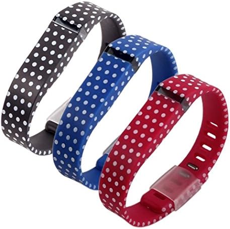 Fitbit Flex Wristband, Bixu Replacement Band for Fitbit Flex with Clasp Large Size and TPE Protective Cap (Small Circle)
