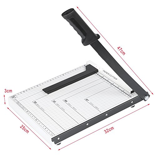 Elever Heavy Duty Professional Paper Cutter Guillotine Paper Trimmer Machine for A4 B5 A5 B6 B7 Home Office Use - Thumbnail 2