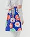 BAGGU Standard Reusable Shopping Bag (One Size, Cobalt Cactus Flower)