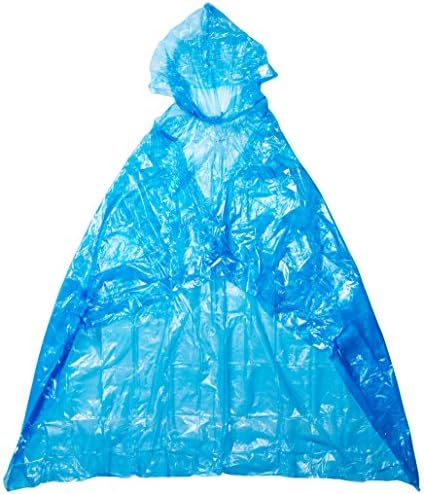 Rain Poncho for Adults (4 Pack) | Emergency Disposable Rain Poncho | Assorted Vibrant Colors | 100% Waterproof | Individually Packaged | Great for Trips and Games