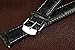 KIOP Men's Luxury Fashion Faux Leather Mens Blue Ray Glass Quartz Analog Watches