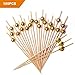 Cocktail Sticks Swizzle Picks for Fruit Sandwiches Barbeque Snacks etc Natural Bamboo Skewers for Coffee Drink Stir Stick 12 CM