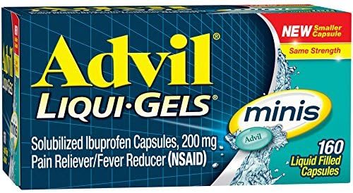 Advil Liqui-Gels Minis Liquid Filled Capsule, 160 Capsules (Pack of 2)