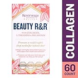 Reserveage - Beauty R&R, Helps Relax the Mind for Restful Sleep and Supports Radiant, Firm and Youthful Skin with Collagen, Melatonin and L-Theanine, Gluten Free, 60 Capsules
