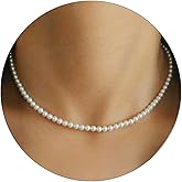 Pearl Necklaces for women,14"-20" Lengths Dainty Pearls Choker Necklaces Pearls Jewelry