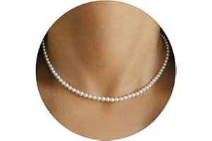 MEERAN Pearl Necklaces for women,14"-20" Lengths Dainty Pearls Choker Necklaces Pearls Jewelry