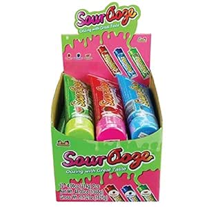 Amazon.com : Kidsmania Sour Ooze Tube Candy Strawberry ...