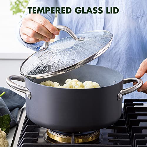 GreenPan Lima Hard Anodized Healthy Ceramic Nonstick 18 Piece Cookware