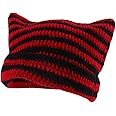 Crochet Hats for Women Cat Beanie Vintage Beanies Women Fox Hat Grunge Accessories Slouchy Beanies for Women