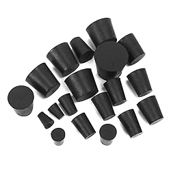 19-Pack (10 Assorted Sizes) 000# -7# Solid Rubber