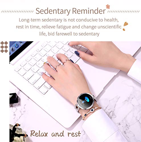 Ripley - RELOJ INTELIGENTE CLÁSICO PARA MUJER CON FUNCIÓN DE TOMA DE PRESIÓN  ARTERIAL MONITOR DE FRECUENCIA CARDÍACA