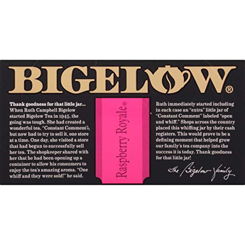 Bigelow Raspberry Royale Tea Bags 20-Count Boxes (Pack of 6), 120 Tea Bags Total. Caffeinated Indivi - //coolthings.us