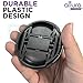 (10 Pcs Bundle) 5 Center Pinch Lens Cap (52mm) and 5 Cap Keeper Leash for Canon, Nikon, Sony and any Other DSLR Camera