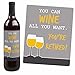 Big Dot of Happiness Retirement Party - Gifts for Women and Men Wine Bottle Label Stickers Set 4