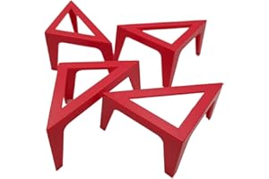 HogarTech 4-Pack Portable Canvas Stands Acrylic Pouring Plastic Painting Board Risers, 100x50x50 mm, Lightweight & Stable Sup